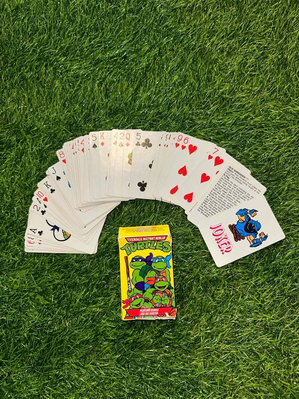 Vintage 1990 Teenage Mutant Ninja Turtles Playing Cards Complete Deck with Box